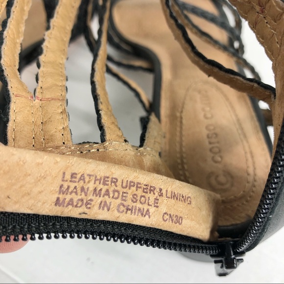 Corso Como Sandals Black Size 8.5M - Picture 9 of 16